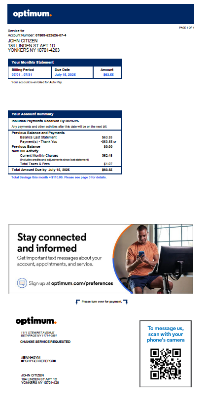  Minol USA business utility bill 